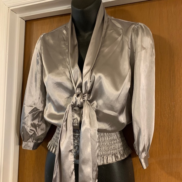 21 BRAND GREY WOVEN SHIRT SIZE S - Picture 2 of 10